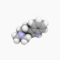 Representation of DMT molecule
