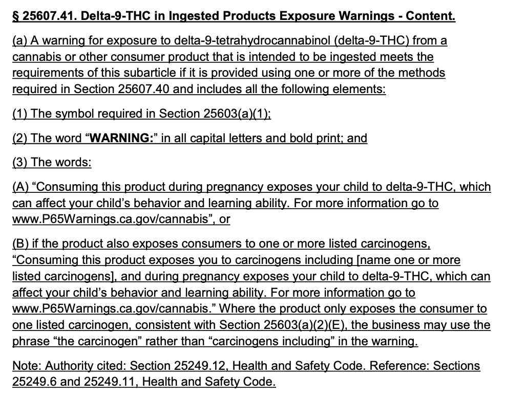 New Prop. 65 Warnings for Cannabis Smoke and THC Approved by OEHHA ...