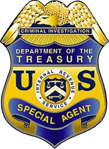 Badge of Internal Revenue Service Special Agent